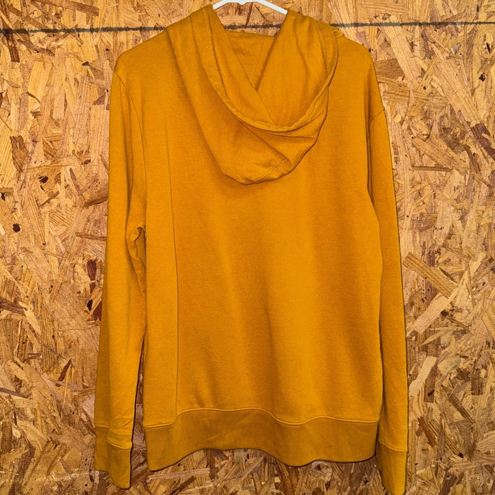 Aeropostale Mustard Yellow Logo Hoodie Y2K Athleisure Loungewear Sporty Mens‎ L - Picture 3 of 6